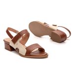 Sandália Tranquilidade - Chocolate e Off White 965.59