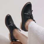 Sapato Oxford VIVER - Preto e Off White 250.03