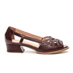 Sapato Peep Toe Estrelar Madeira 965.56