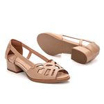Sapato Peep Toe Estrelar Nude 965.56 