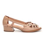 Sapato Peep Toe Estrelar Nude 965.56 