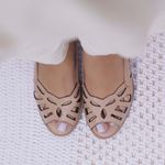 Sapato Peep Toe Estrelar Nude 965.56 