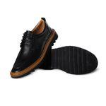 Sapato Social Masculino de Amarrar Derby Latego Preto