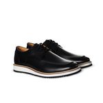 Sapato Social Masculino de Amarrar Derby Latego Preto