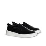 SlipOn Masculino Couro Latego Preto