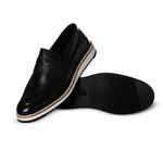 Sapato Social Masculino Lofer Couro Latego Preto