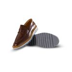 Sapato Social Masculino Loofer Couro Chocolate