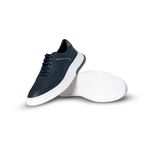 Sapatênis Masculino Sneaker em Couro Marinho