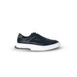 Sapatênis Masculino Sneaker em Couro Marinho