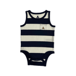 Body Avulso Gap Listrado Azul Marinho