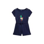 Macaquinho Polo Ralph Lauren Menina Azul Marinho