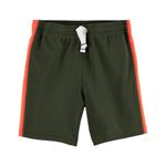 Short de Malha Fitnessl Verde Laranja Carter's