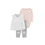 Trio Body Colete Pelúcia e Legging Carter's