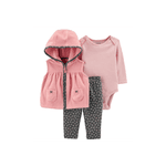 Trio Carter's Body Colete Fleece e Legging