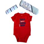 Conjunto Infantil Menino Toalha de boca + Body + Toalha com Capuz