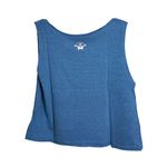 Cropped Feminino Cavado Azul Petróleo