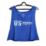 Cropped Feminino Cavado Azul Celeste