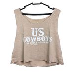 Cropped Feminino Cavado Bege