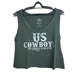 Cropped Feminino Cavado Verde Oliva