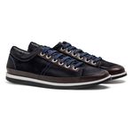 Sneaker Balder Couro Azul Marinho