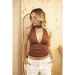 Top Milena Marrom