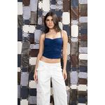 Top Lais Azul Marinho