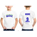 Camiseta Personalizada Infantil Torcedor Mirim Copa do Mundo