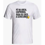 Camiseta Pé Na Areia, Caipirinha, Água de Coco, Cervejinha Música Mpb Use Clan