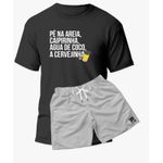 Combo Short Mauricinho Tactel + Camiseta Algodão Premium Verão 2024 Use Clan