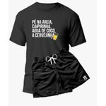 Combo Short Mauricinho Tactel + Camiseta Algodão Premium Verão 2024 Use Clan