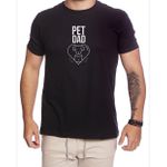 Camiseta Pai de Pet Gato Cachorro Cat Dog