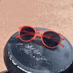 Óculos de Sol Redondo Laranja Candy Santorini Polarizado UV400