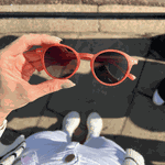 Óculos de Sol Redondo Laranja Candy Santorini Polarizado UV400