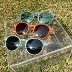 Óculos de Sol Redondo Laranja Candy Santorini Polarizado UV400