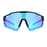 Óculos de Sol Performance Máscara Dresden Preto e Azul c/ Moldura Removível - Polarizado UV400