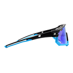 Óculos de Sol Performance Máscara Dresden Preto e Azul c/ Moldura Removível - Polarizado UV400