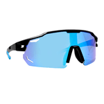 Óculos de Sol Performance Máscara Dresden Preto e Azul c/ Moldura Removível - Polarizado UV400