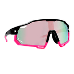 Óculos de Sol Performance Máscara Melbourne Preto e Rosa c/ Moldura Removível - Polarizado UV400
