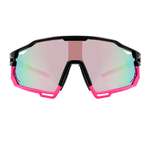 Óculos de Sol Performance Máscara Melbourne Preto e Rosa c/ Moldura Removível - Polarizado UV400