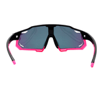 Óculos de Sol Performance Máscara Melbourne Preto e Rosa c/ Moldura Removível - Polarizado UV400