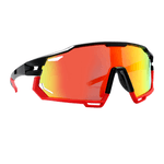 Óculos de Sol Performance Máscara Seoul Preto e Vermelho c/ Moldura Removível - Polarizado UV400