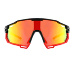Óculos de Sol Performance Máscara Seoul Preto e Vermelho c/ Moldura Removível - Polarizado UV400