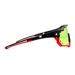 Óculos de Sol Performance Máscara Seoul Preto e Vermelho c/ Moldura Removível - Polarizado UV400
