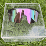Óculos de Sol Performance Máscara Minnesota Preto e Lilás - Polarizado UV400