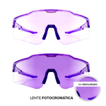 Óculos de Sol Performance Máscara Fotocromático Roxo Nice - Polarizado UV400