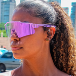 Óculos de Sol Performance Máscara Fotocromático Roxo Nice - Polarizado UV400