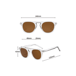 Óculos de Sol Aviador Transparente Premium Algarve UV400