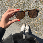 Óculos de Sol Aviador Tartaruga Premium Havana UV400