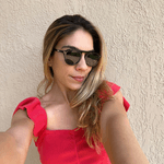 Óculos de Sol Aviador Preto Premium Tahiti UV400