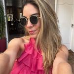 Óculos de Sol Redondo Preto Metal Premium Aruba UV400